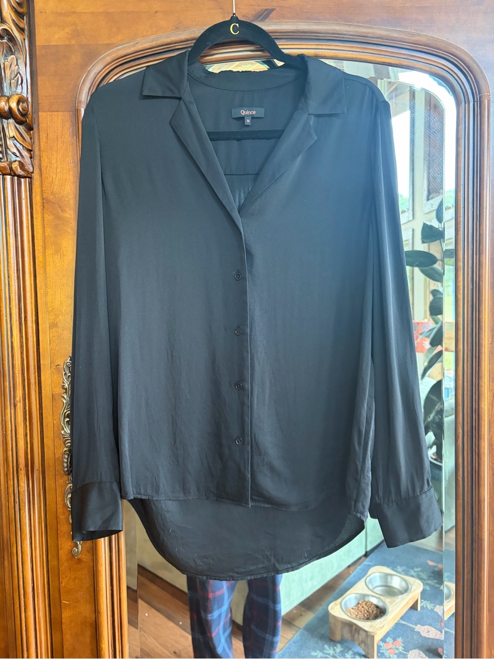 Quince Silk Blouse M